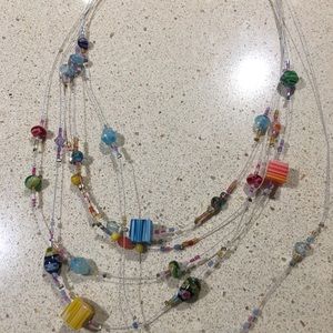 Faux Glass Necklace